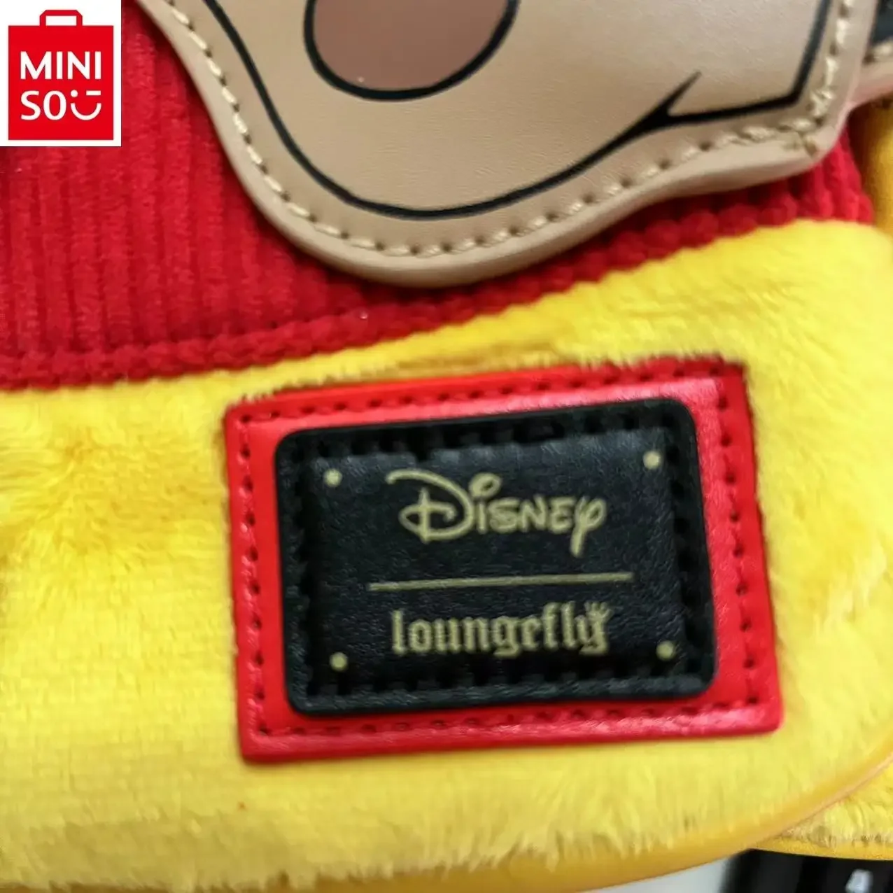 MINISO Disney Winnie Bear Crossdressing Plush Cute Student Backpack High Quality Large Capacity Storage Fashion Backpack