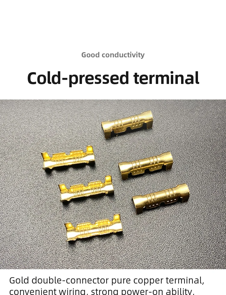 Description Picture 4 of item50pcs 100pcs 200pcs Docking Terminal U Type Terminal Tab 0.3 To 1.5mm2 Terminal Block Connector Double Connector Terminal