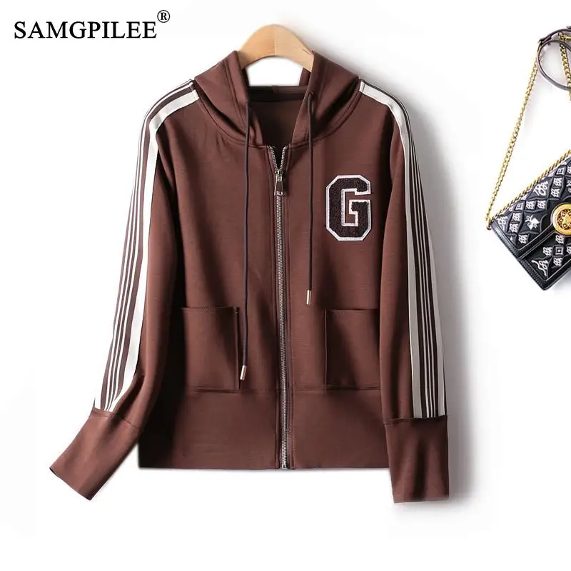 

Зимняя одежда для женщин, новинка 2022, повседневный спортивный свитер, короткая хлопковая Свободная куртка с нашивкой буквами и круглым вырезом, Женская бейсбольная форма 4XL