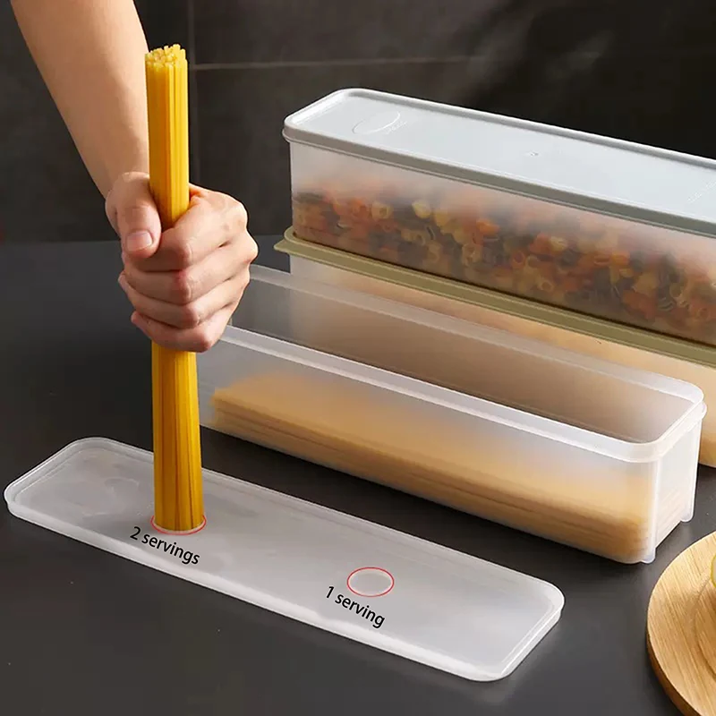 1pc Fresh Box Noodle Plastic Food Preservation Sealed Box Rectangle Fruit Container Refrigerator Storage Kitchen Supply Home Tool