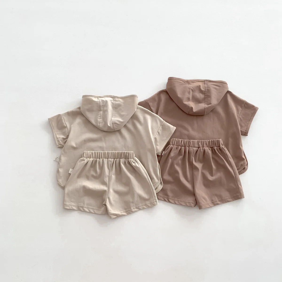 Boys Letter Print Tee And Shorts Set