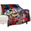 One Piece Anime HD Printed Flannel Thin Blanket.Four Season Blanket.for Sofa,bed,living Rooms,travel Picnic Blanket Gifts 5