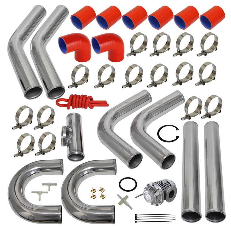 2.36" 60mm Universal Intercooler Piping Kit + Bov Turbo Blow Off Valve