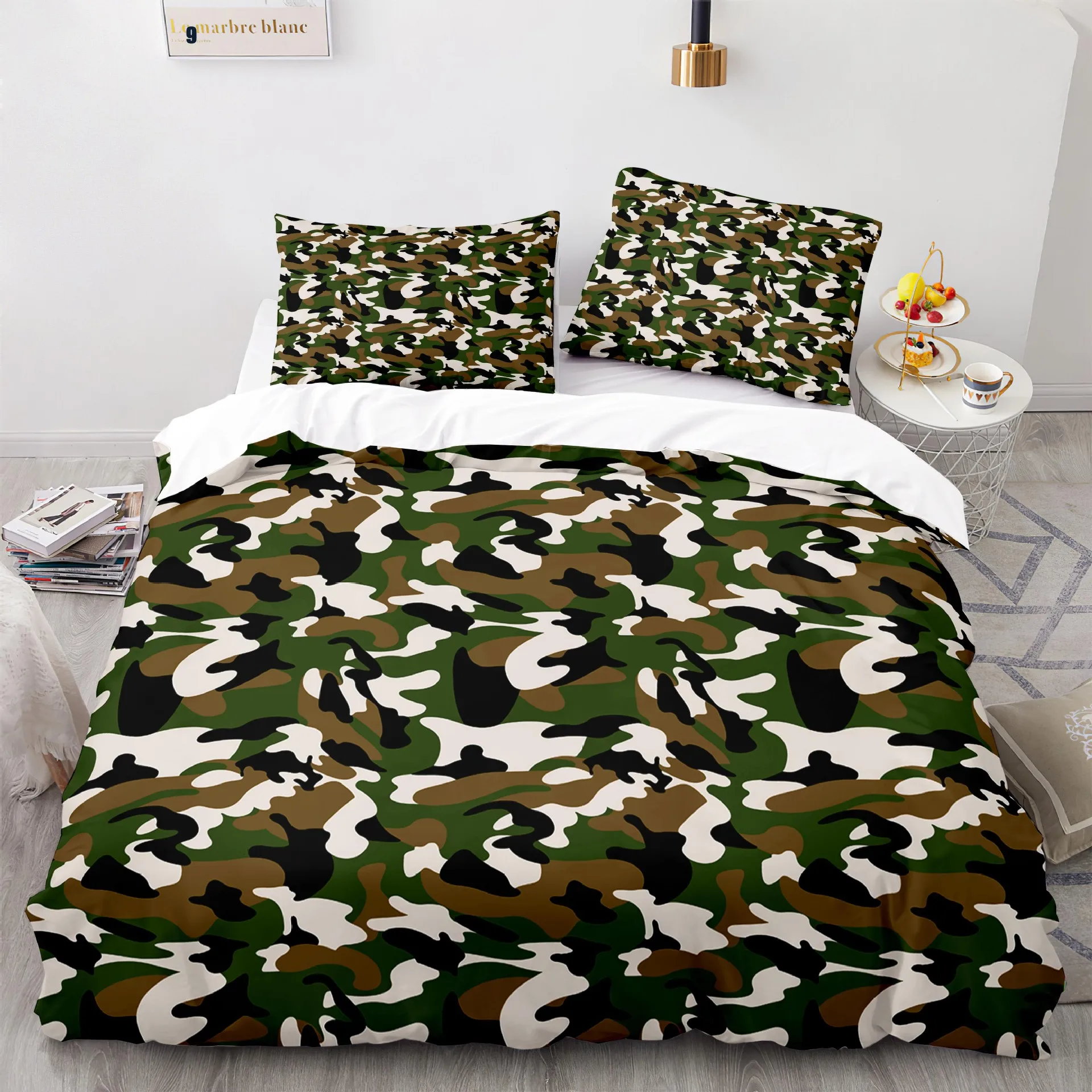 

Camouflage Colour 3D Bedding Set Duvet Cover Pillowcases Comforter Linen Quilt Cover Room Decor Twin Queen King Size