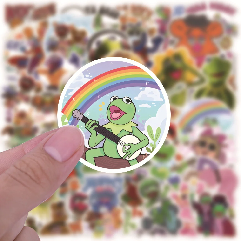 10/30/50PCS Cartoon Cute Muppets Frog Stickers For Kids Toys Luggage Laptop  iPad Skateboard Phone Guitar Sticker Wholesale