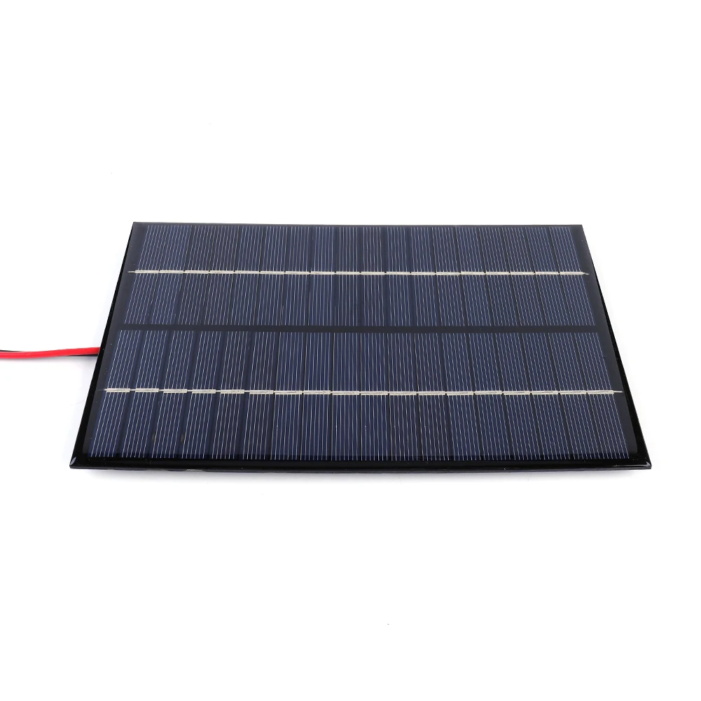 8W 18V DIY Polysilicon Solar Epoxy Cell Charger Waterproof Solar Battery Charger for Outdoor Camping for 12-18V Battery Charging
