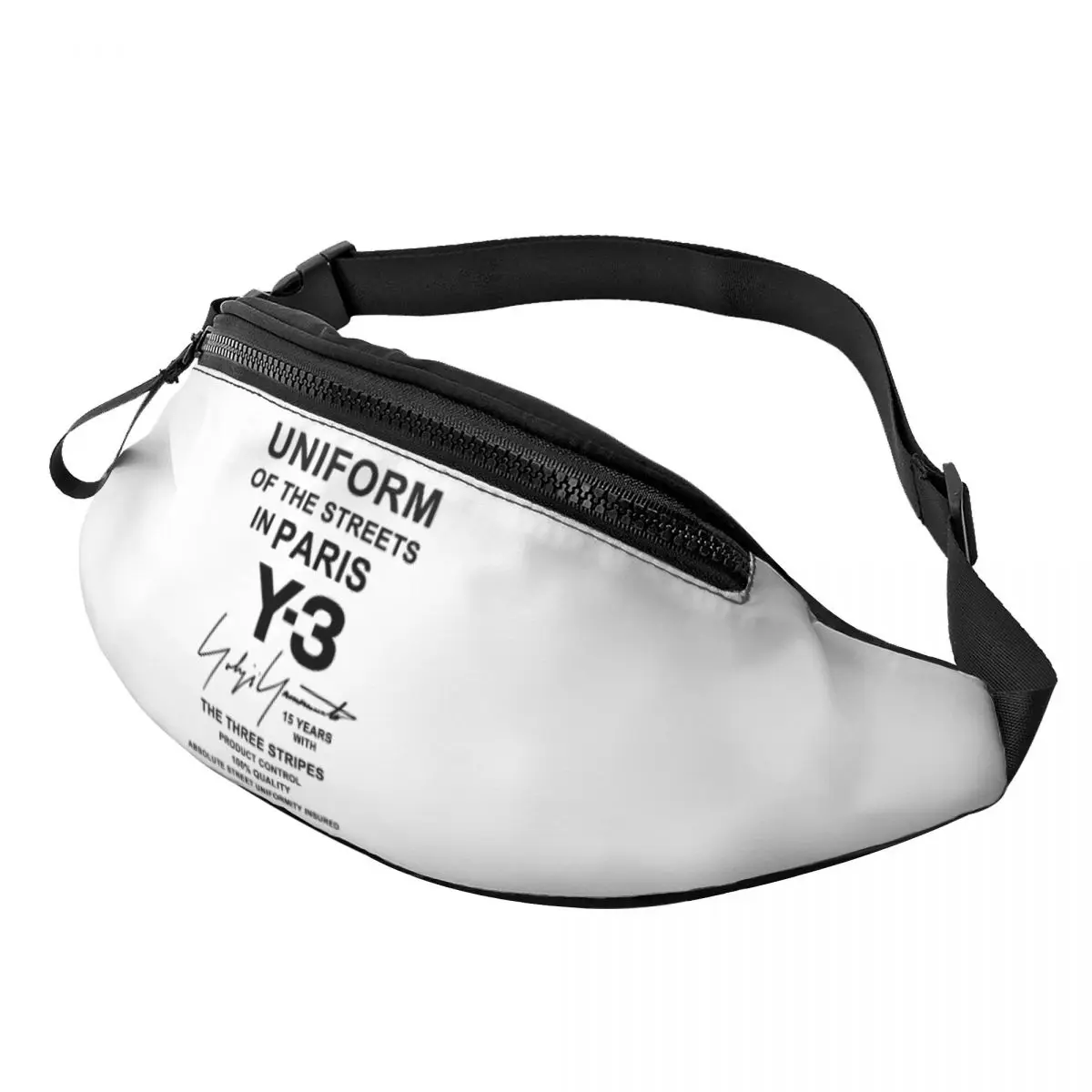 

Fashion Yohji Yamamoto Fanny Pack Men Women Crossbody Waist Bag for Travel Cycling Phone Money Pouch