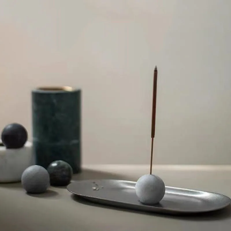 Spherical Incense Insert Silicone Mold Epoxy Resin Thread Incense Plaster Holder Joss Stick Stand Concrete Mold Home Craft Tools silicone mold