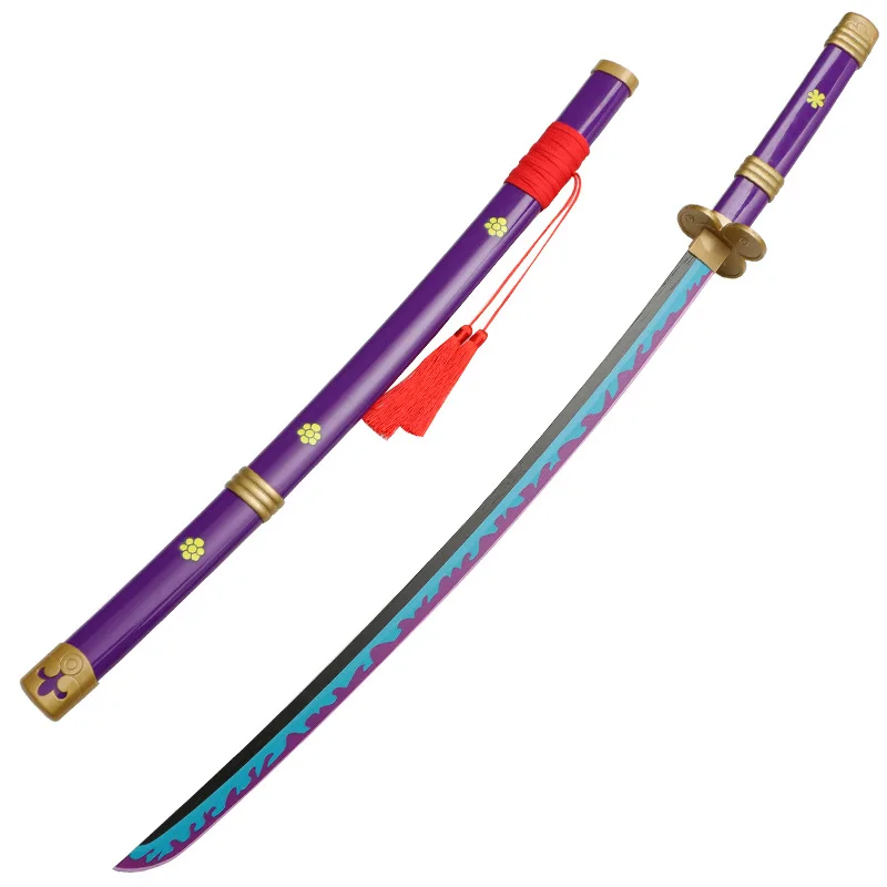 Cosplay Il Più Nuovo Roronoa Zoro Katana Gioco Di Ruolo Anime Enma Bamboo Assemblato Spada 104Cm Modello Di Arma