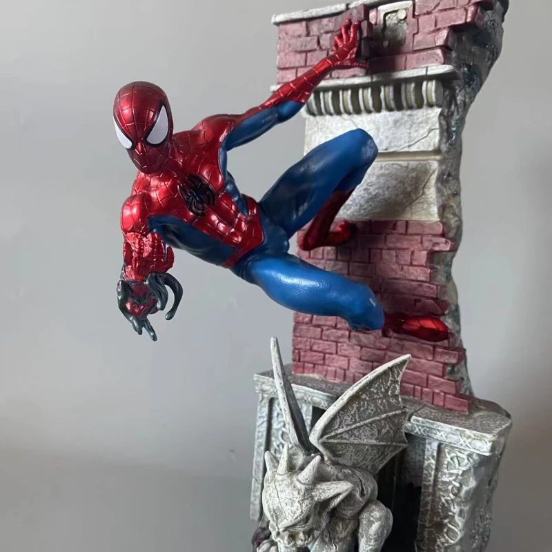 

Marvel Heroes Expedition Spiderman Model Gk Spiderman Statue Avengers Display A Gift Movie Scene Reproduction Gifts For Boys