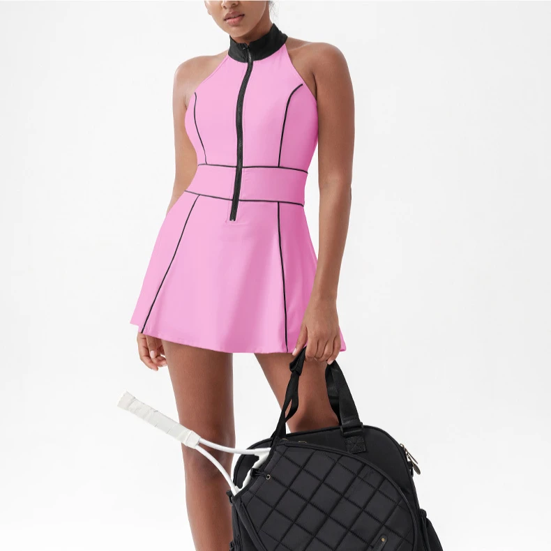 Women's Tracksuit Yoga Sets Tennis Skirt Short Sports Suits Gym Outfit Fitness Sportswear Golf Dress 2 Piece Workout Clothes