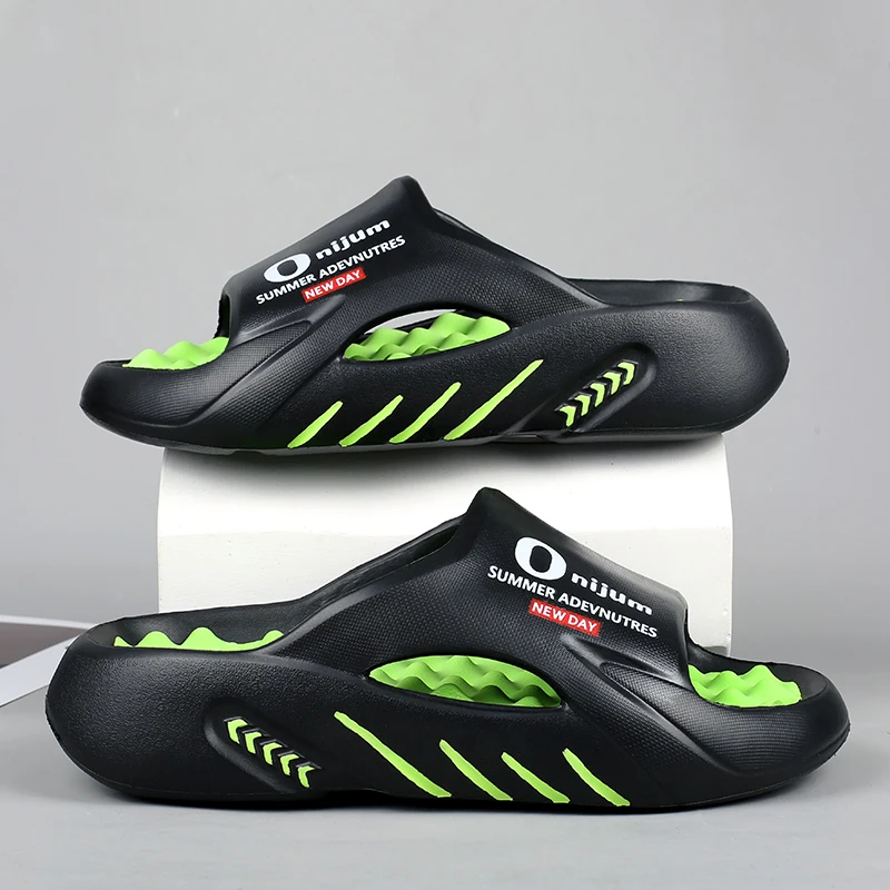 Soft Slippers Men Massage Indoor Outdoor Comfortable Sole