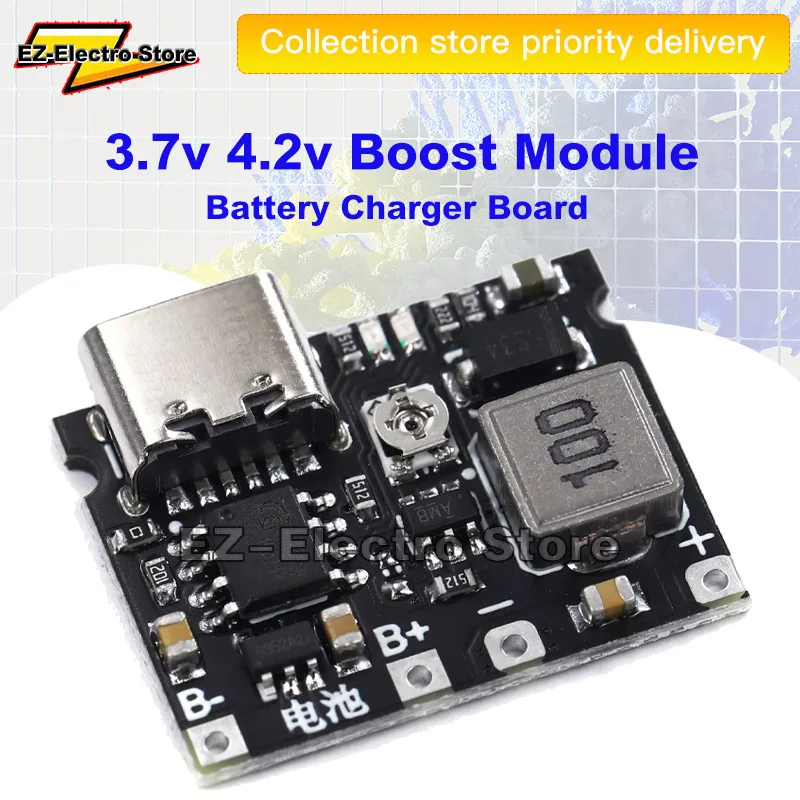 Type-C USB 3.7V 4.2V 1A 5W Lithium Li-ion 18650 Battery Charger Board ...