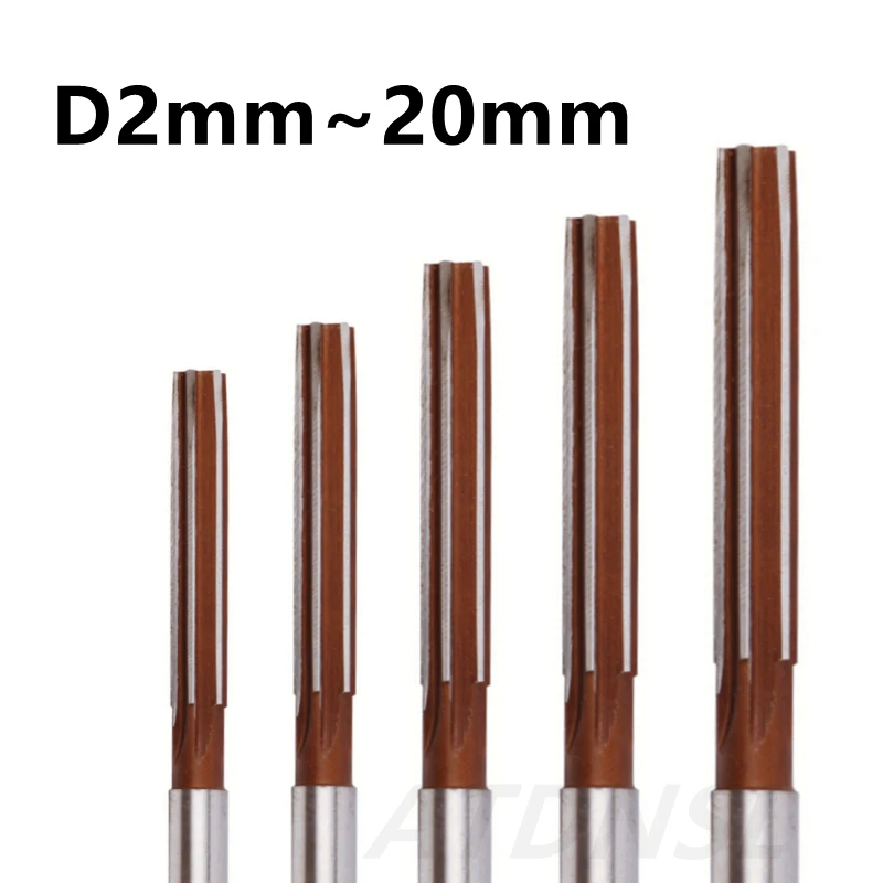 D2-20mm Hand Reamer CNC Chuck Milling Cutter Straight Handle Reamer 3/4/5/6/7/8/9/10/11/12/13/14/15/16/17/18/19/20mm 2.5-8.5mm hand reamer hss reamer