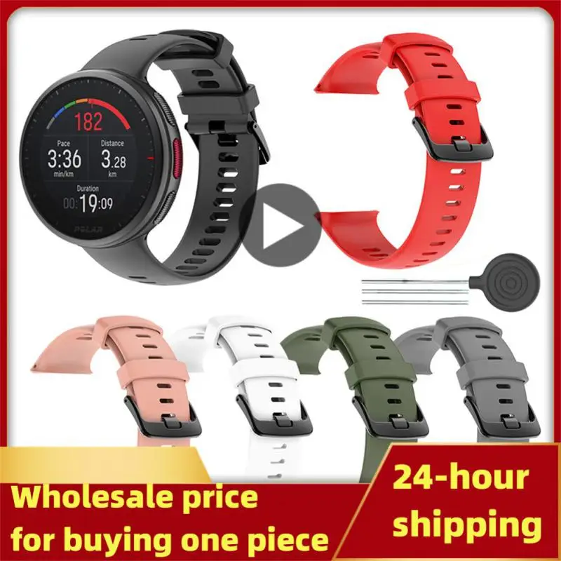 

Умные аксессуары ремешок для часов сменный дышащий ремешок силиконовый ремешок для Polar Vantage V2 Модный мягкий