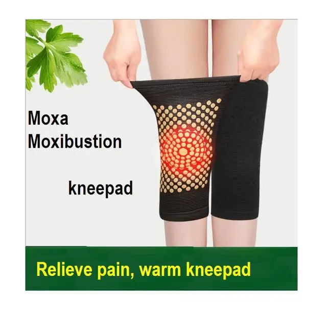 Wormwood Keepad Moxa Moxibustion Térdvédő Bamcsa Mugwort Meleg Fájdalomcsillapítás Rheumatizmus Egy Ízület Védelem