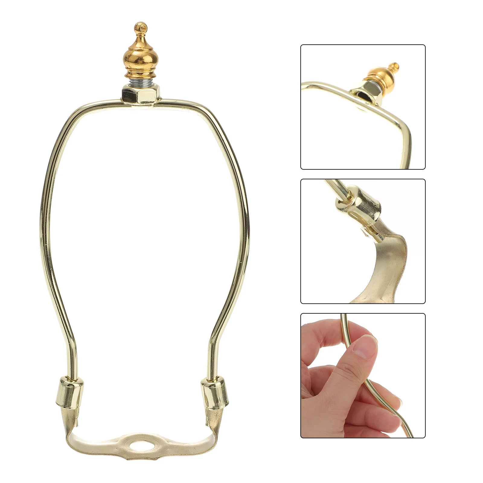 

6 Inches Electroplate Stoving Varnish Horn Frame Lamp Harp Holder Lampshade Bracket Lighting Accessories for Table Floor Lamps