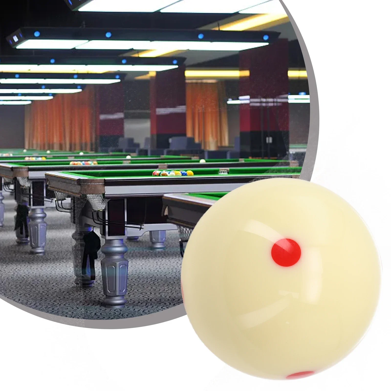 Resin Table Ball Roundness 57.2MM 6 Dot Blue Cue Ball Pool-Billiard Practice Standard 2-1/4\