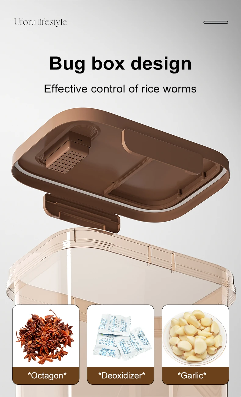 Fødevaregodkendt risbeholder med lufttæt forsegling_voghion.com