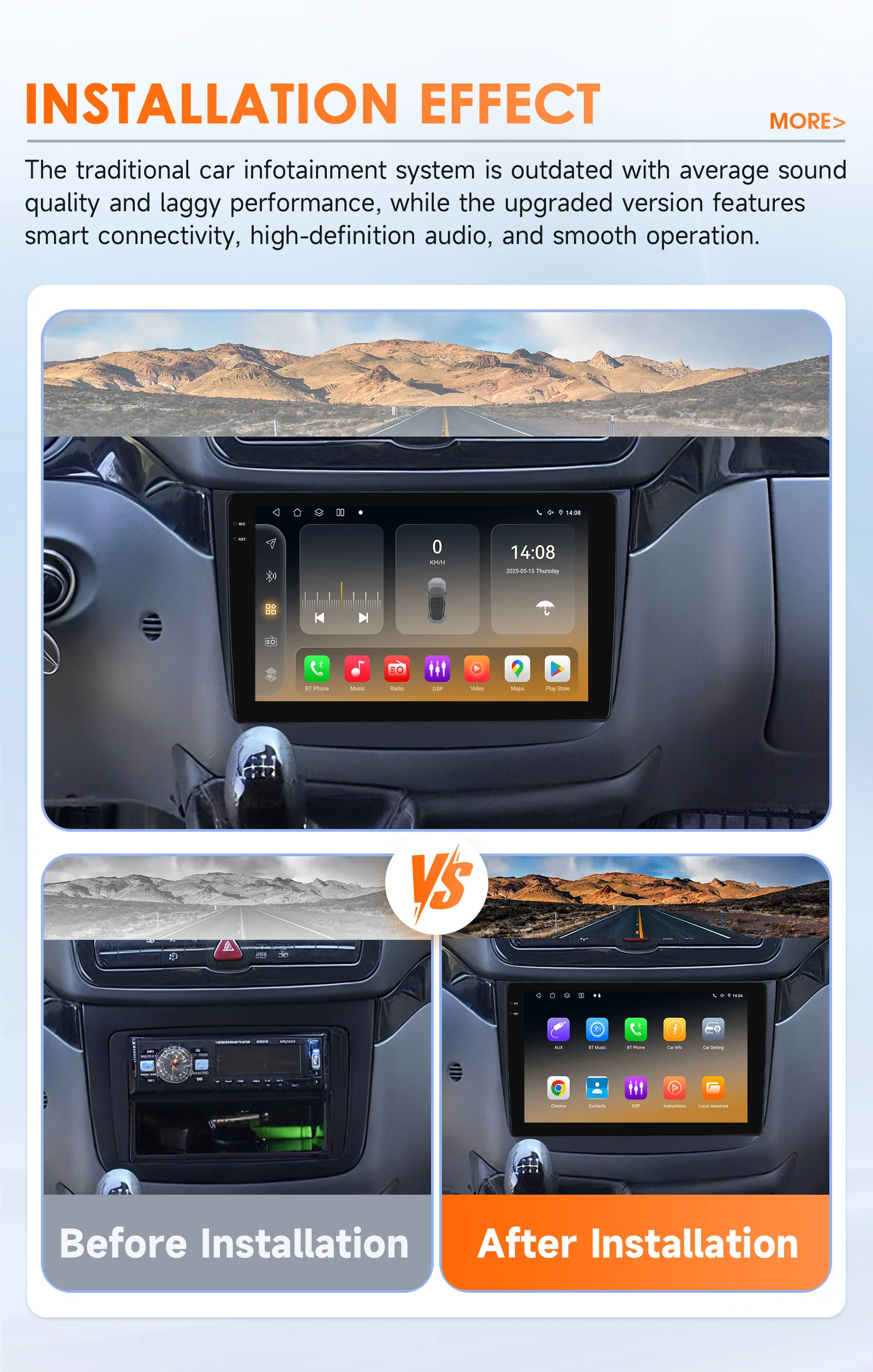 Hizpo Auto Intelligente Systeme Radio für Mercedes-Benz Vito 2 W639 Viano 2 2003–2015 GPS Stereo Multimedia CarPlay Android Auto – Detail 6