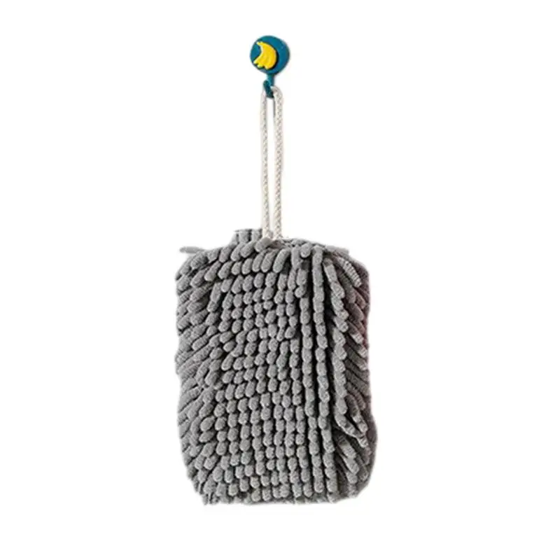 Chenille Hand Towel Kitchen Bathroom Absorbent Microfiber Hand Towel Ball With Hanging Quick Dry Microfiber Towels