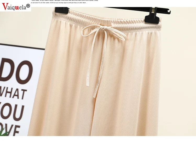 Long pants women's straight pantalon pour femme pants loose thin high waist women broad-legged pants sweatpants stacked leggings