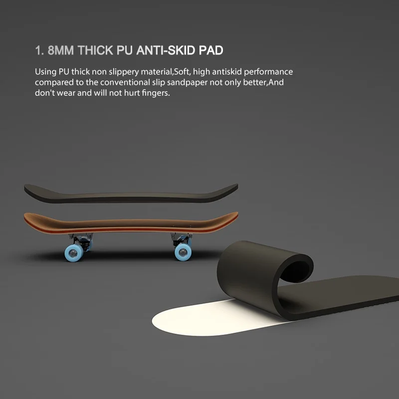 Finger Skateboard Five-Layer Maple Wood Bearing Alloy Wheel Venue Swingable Toy finger skateboard toys fingerboard set