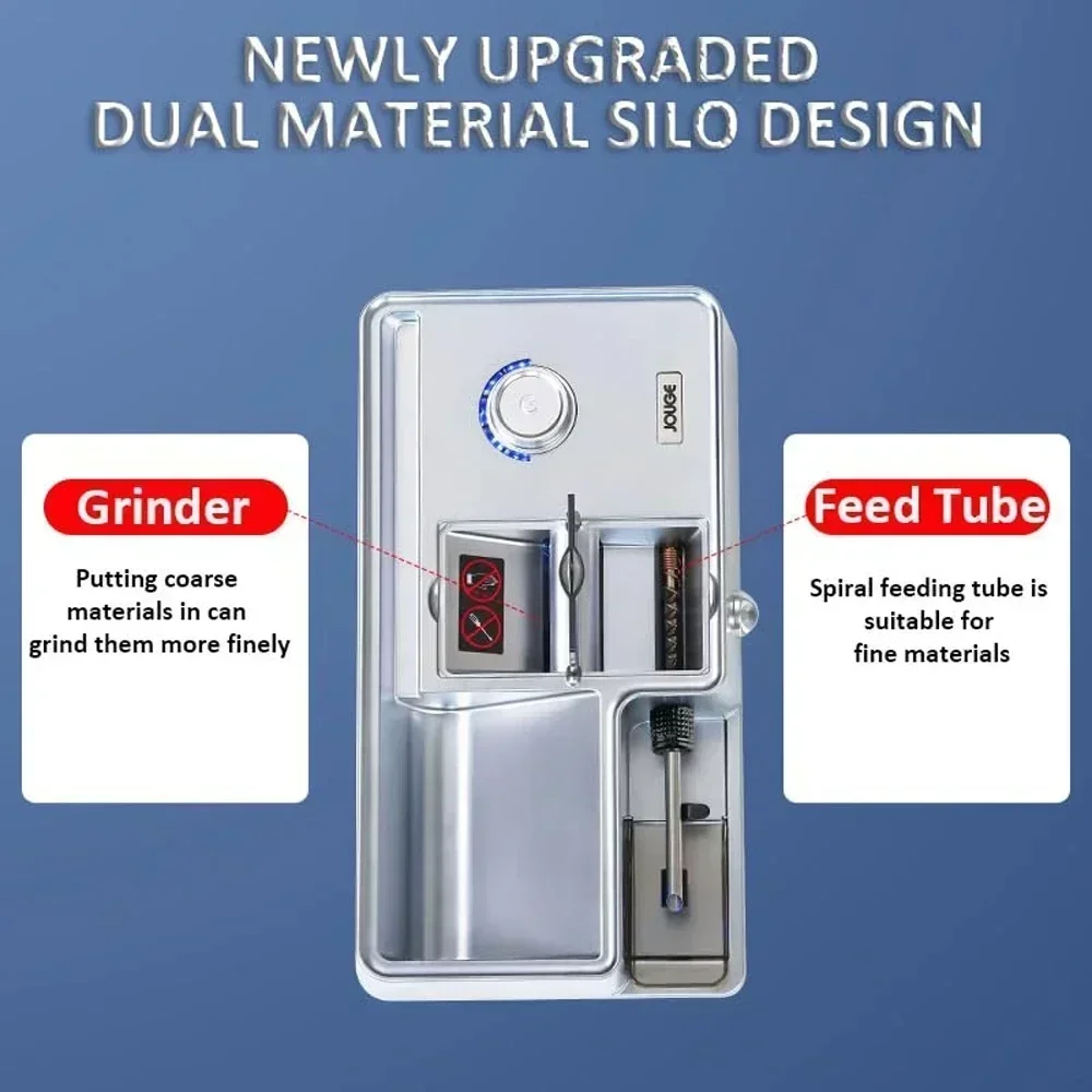 2025 3-in-1 Automatic Cigarette Machine Electric Cigarette Smart Sensor Injector Tobacco Filled 5.5/6.5/8mm Round Tube, Tweezers - 2