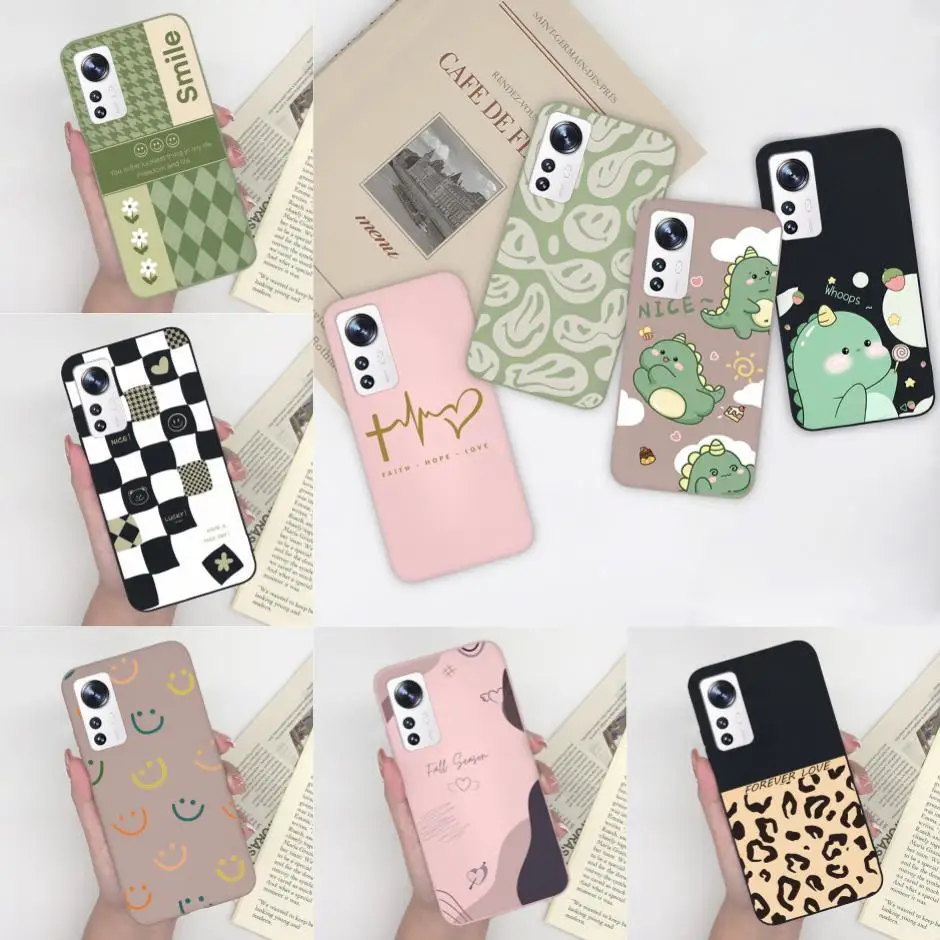 Custodia Per Xiaomi 12 12X 12 S Cute Flowers Cartoon Shell Per Xiaomi 12 X Cover Morbida In Silicone Opaco Per Xiaomi 12 S Capa Antiurto