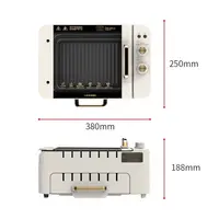2 layers Electric Skewer Barbecue grill Automatic rotating Lamb Kebabs grill Indoor Smokeless BBQ machine Non-stick frying pan 2