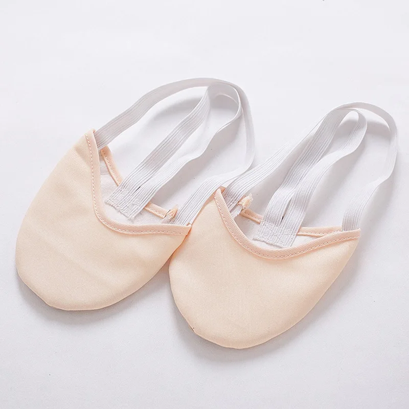 USHINE Half PU Leather Sole Ballet Pointe Dance Shoes Rhythmic Gymnastics Slippers Foot Girls Women 6
