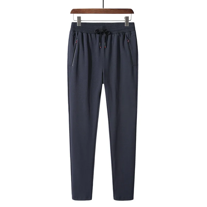 

Mens Pants Fashion Men Spring Sportwear High Quality Cotton Male Trousers Elastic Pocket Long Joggers Oversize 8XL