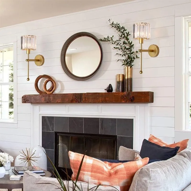 مصباح جداري LED حديث مصباح جداري كريستالي شفاف فاخ...