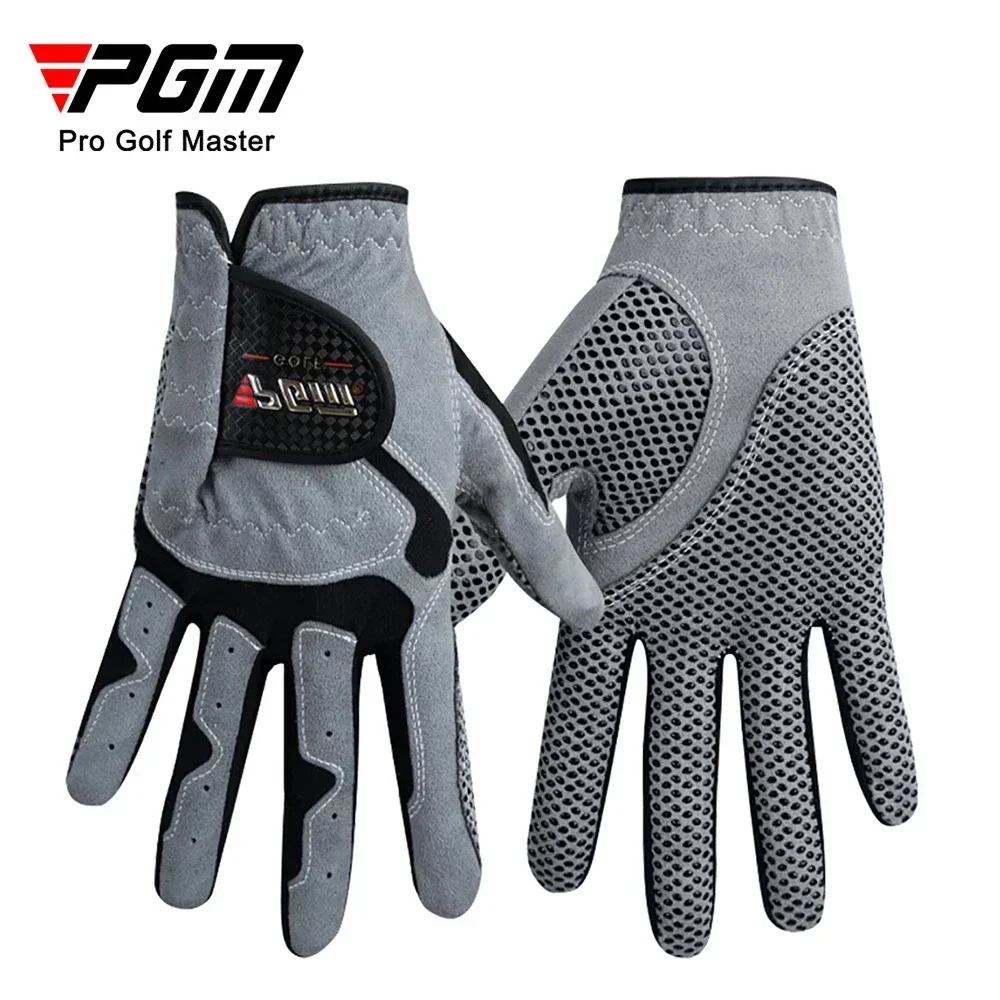 Gants de Golf PGM, gants résistants à l'usure des particules antidérapantes pour main gauche/droite pour hommes, gants de Golf en tissu microfibre ST017