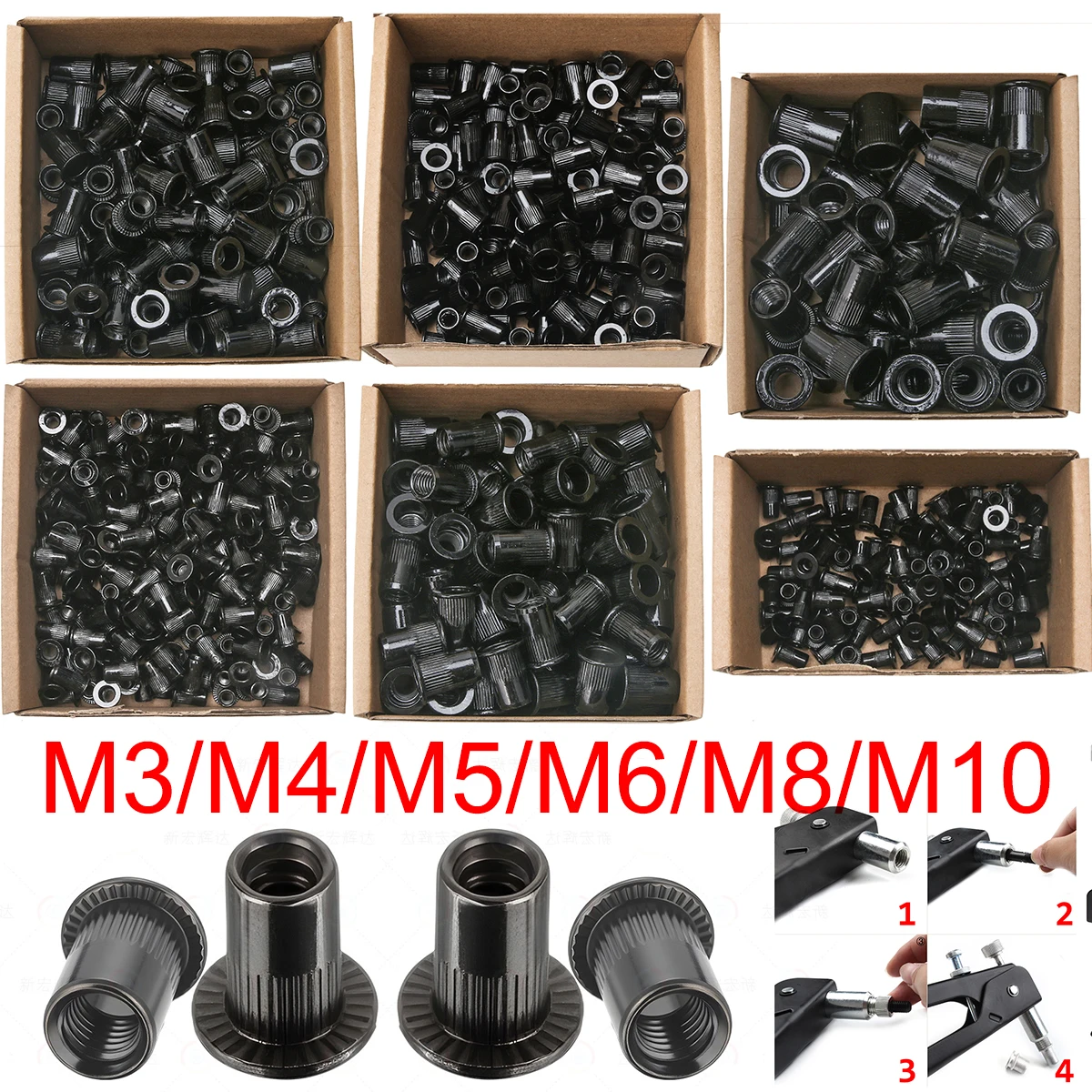 Zinc Black Nut for Versatile Applications in Sheet Metal, Furniture, and Automotive