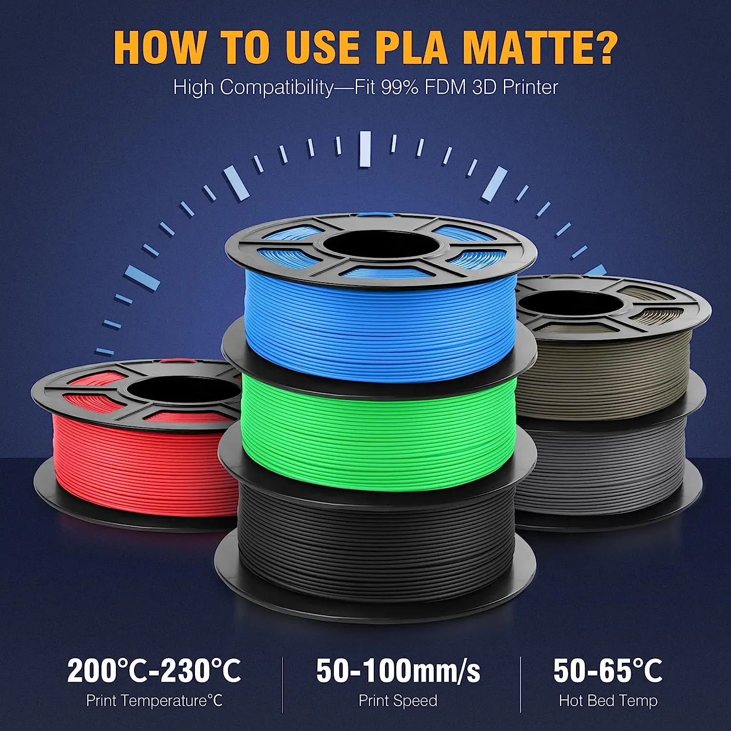 Sunlu Jayo-pla Materiais de Filamento Lisos para Impressora 3d e Caneta 3d Filamento de Ferida de Neoprene de Superfície Lisa 175 mm 1kg - Imagem 4