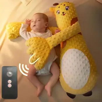 Cuscino per Neonati con Modalità di Calmatura Regolabili, Cuscino Morbido in Peluche per la Nanna e il Sonno, Compagno di Culla per la Cameretta