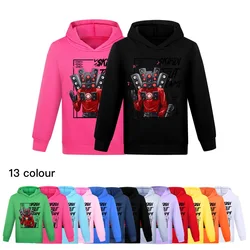 Kids Game Skibidi Toilet Hoodie Boys Game SpeakerMan Camcorder Man TvMan Cosplay Costume Children Clothing Baby Girsl Sweatshirt