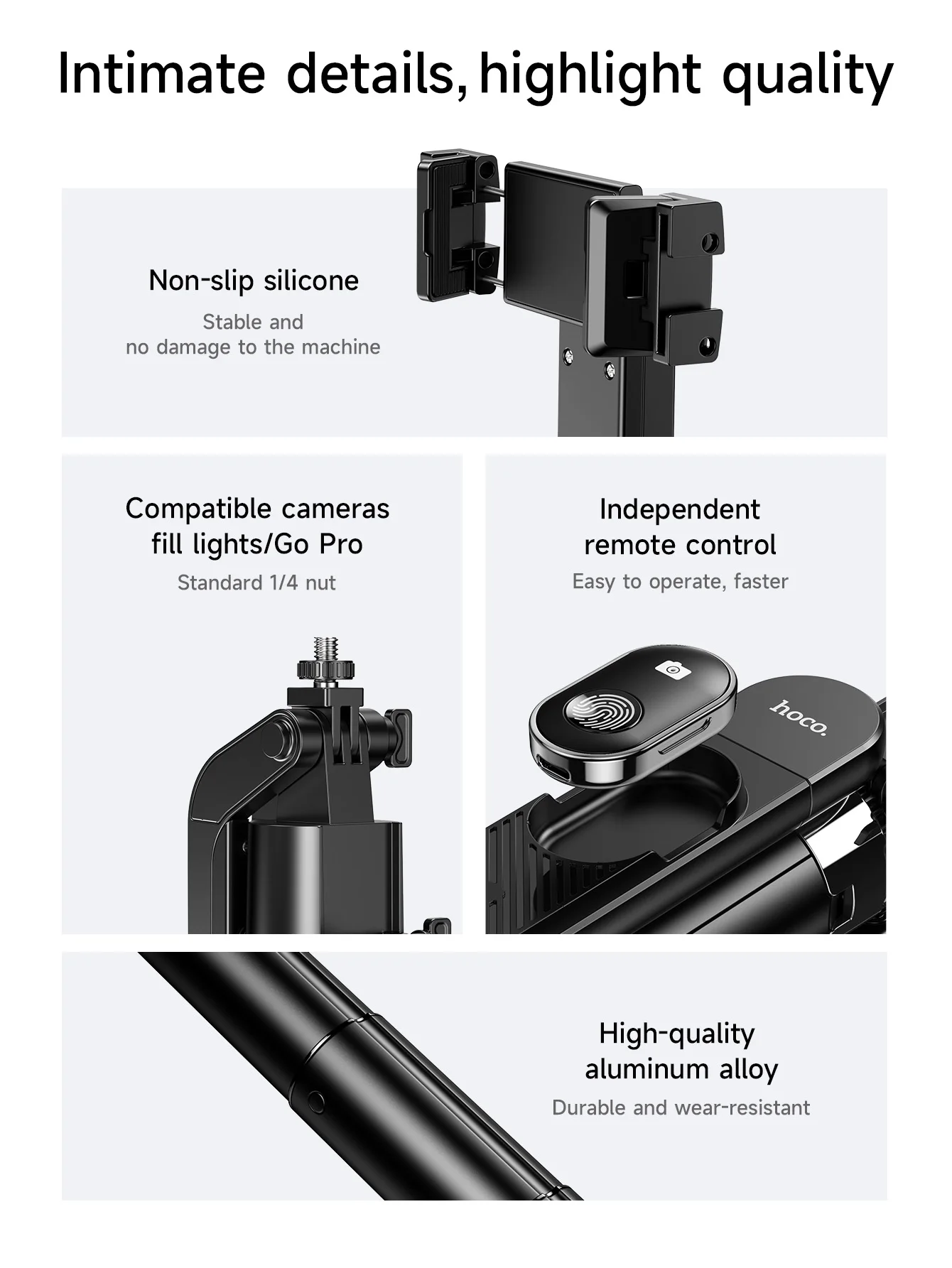 HOCO K32 Smart Face Tracking Gimbal Tripod with Bluetooth