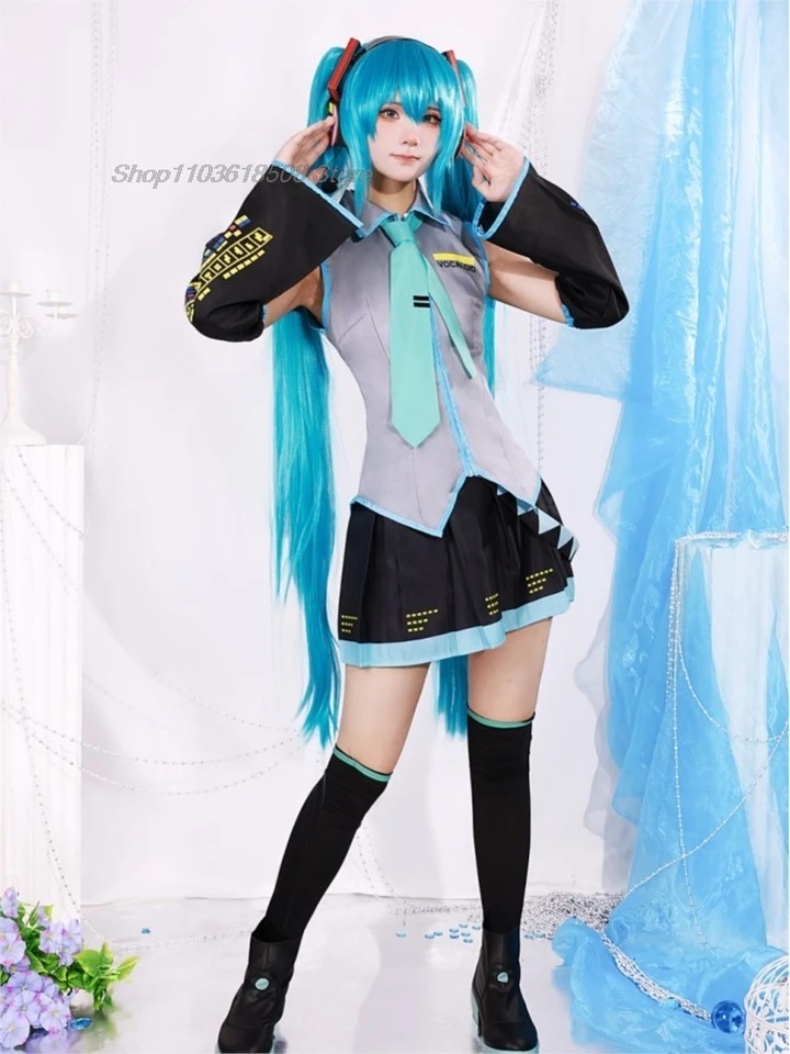 子供のための初音ミクのコスプレ服,かわいい漫画,カワイイ,未来的,友達