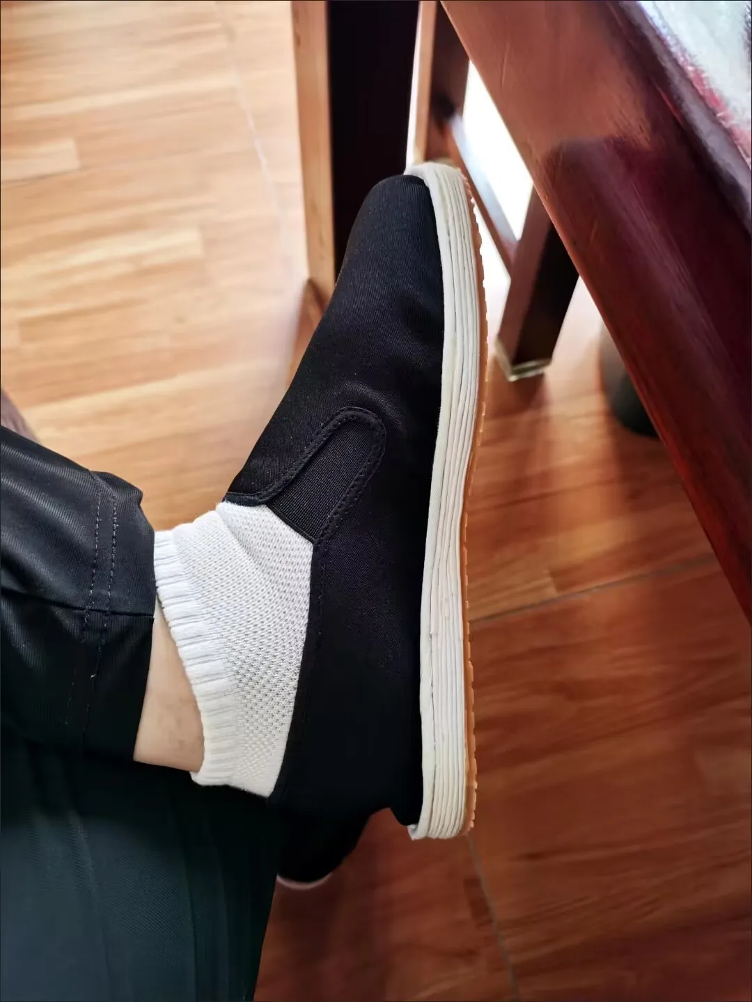 Traditional old Beijing cloth shoes men's Chinese style casual non-slip breathable slip-on shoes kung fu wushu
