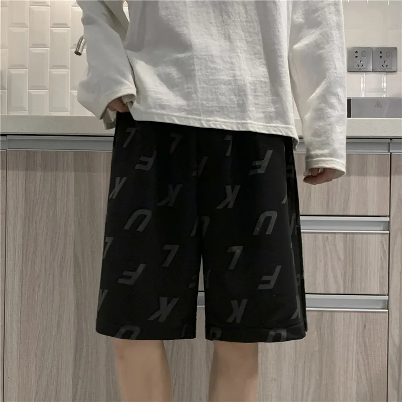 Men Boy Letters Print Hip Hop Relax Shorts Home Streetwear Loose Loungwear BF Basketball Fitness Beach Party Club Holiday Shorts