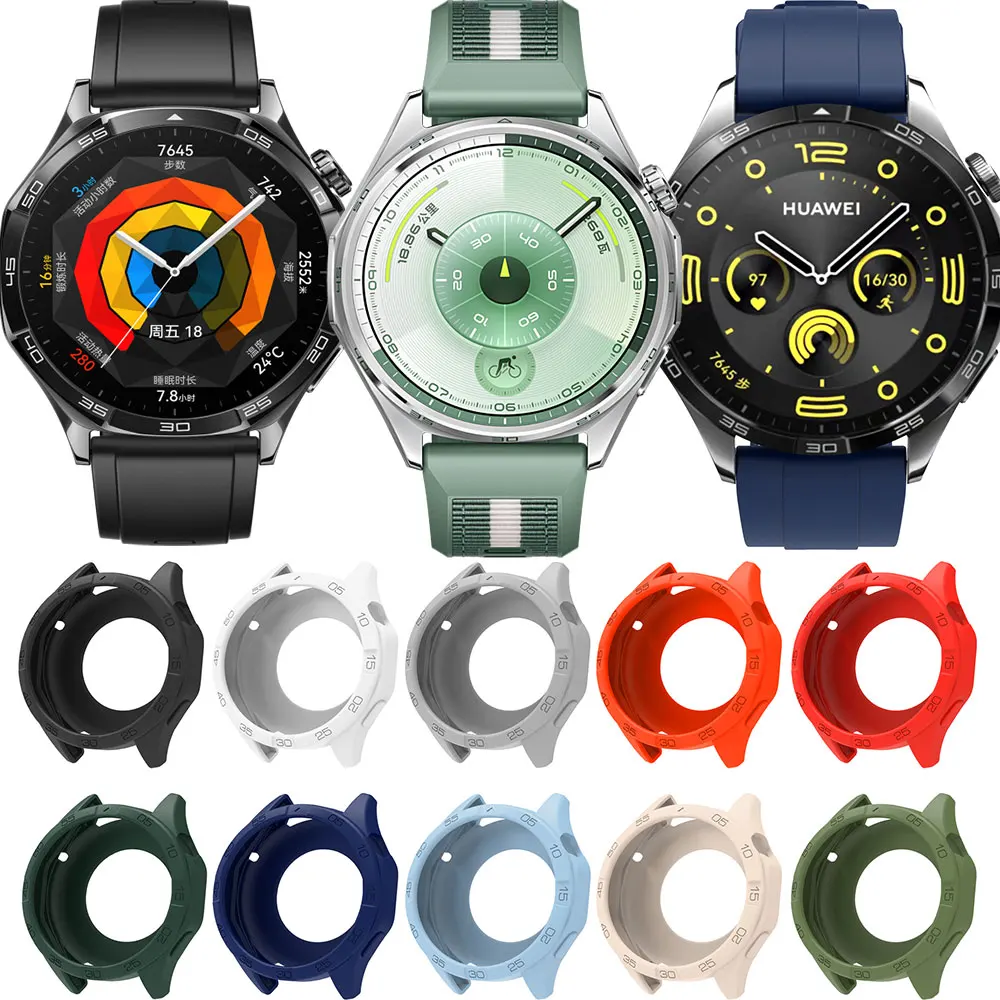 Colorful Hollow Silicone Screen Protector Case for Smartwatch - Super Lightweight Design