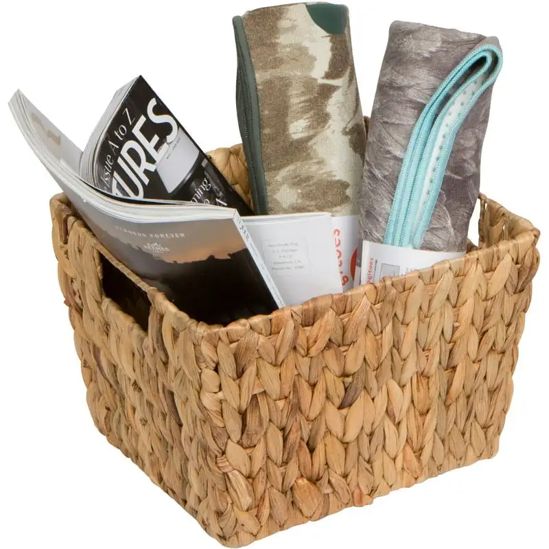 

Hyacinth Storage Basket with Handles, Rectangular, by Innovations