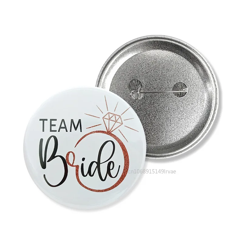 12/5/1Pcs Team Bride Team Groom Badge Wedding Hen Party Decoration Bachelorette Party Bride To Be Bridal Shower Brooch Supplies