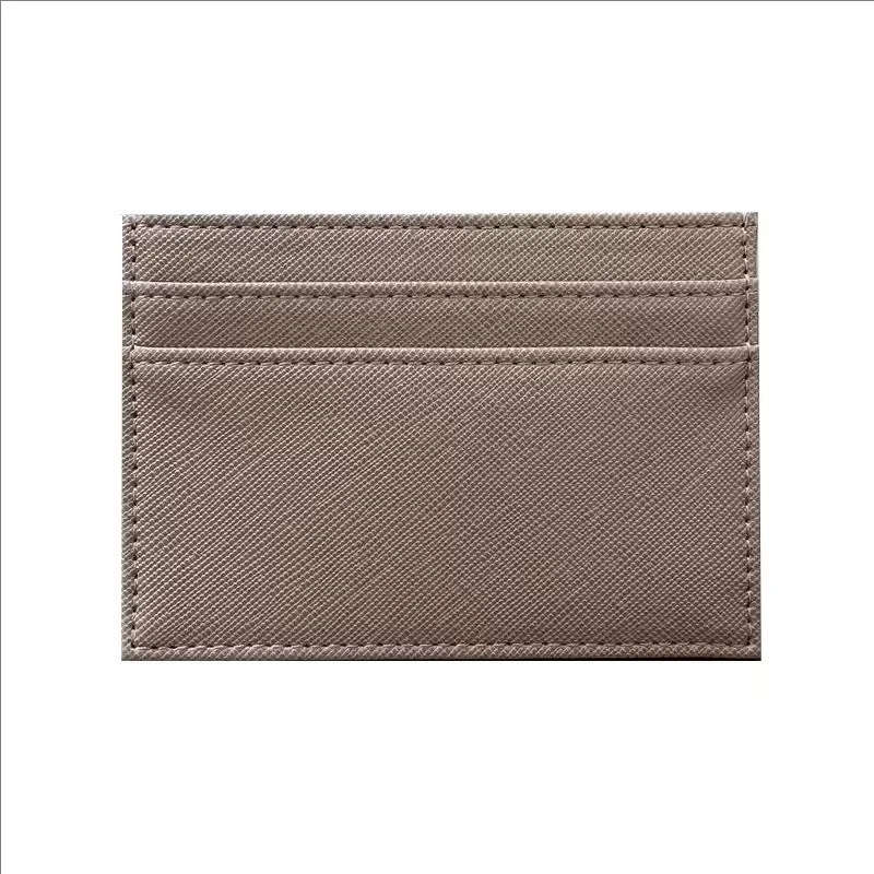 Personalized Initials Slim Leather Card Holder - Custom Monogram Name Wallet and DIY Gift