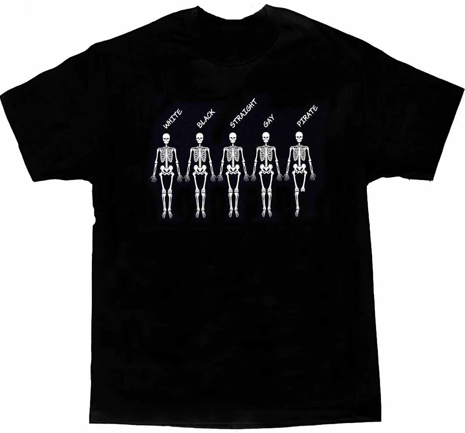 

Скелеты у нас все есть. Футболка мужская летняя с круглым вырезом и коротким рукавом