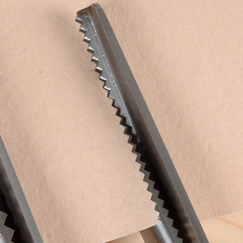 Handmade Triangle Serrated Edge Scissors for Hair and Tailoring - Lace and Wave Cutting Scissors