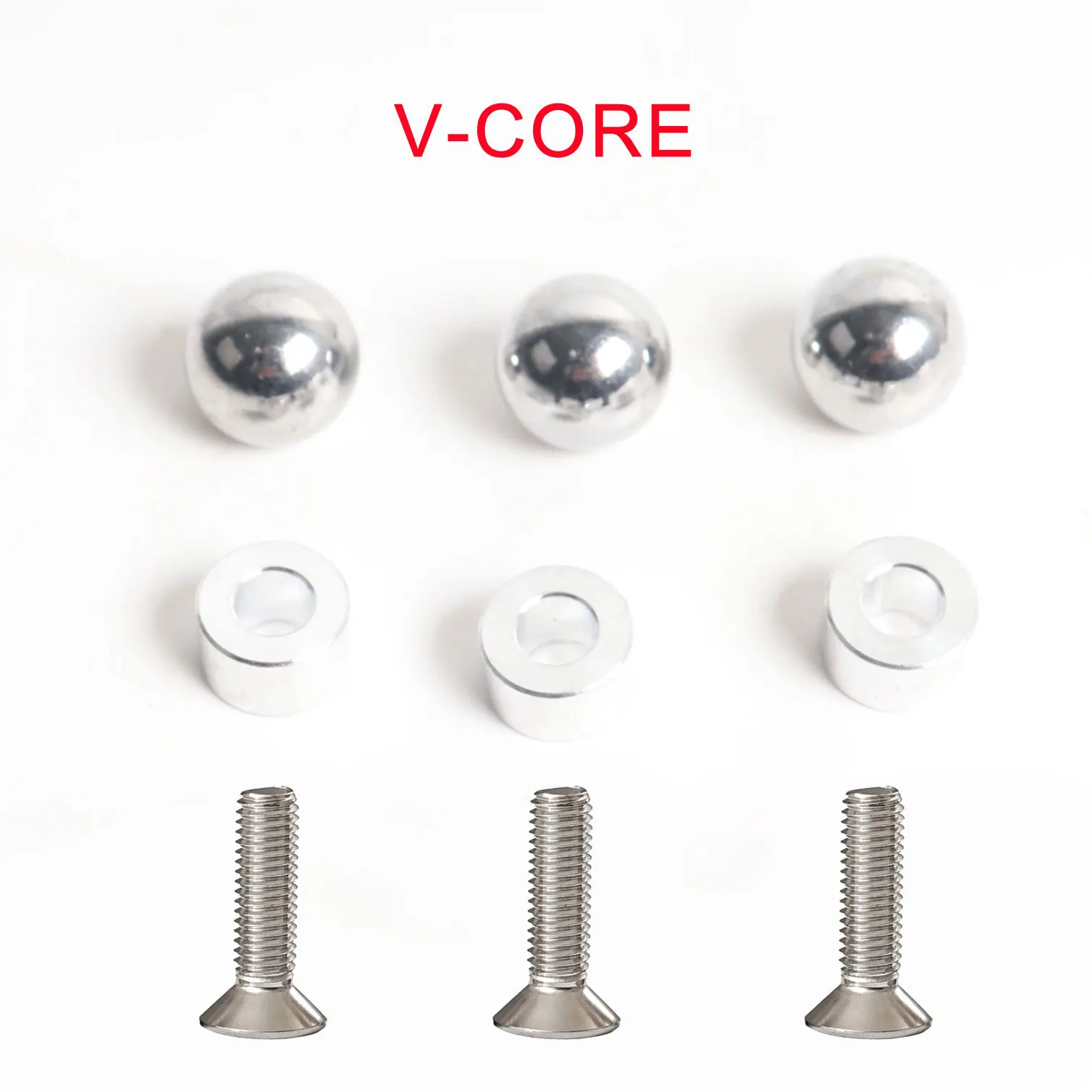 Blurolls-alumínio Spacer Aço Ball Bed Plate Peças Parafuso de Rosca Parafuso m5 Escareador V-core 3.1 12 mm