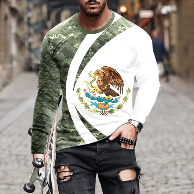 Vintage 3d Printed Long Sleeve Men's T-shirt Autumn New Style Personalized Street Casual Pullover Shirt Fashion Round Neck Shirt 6